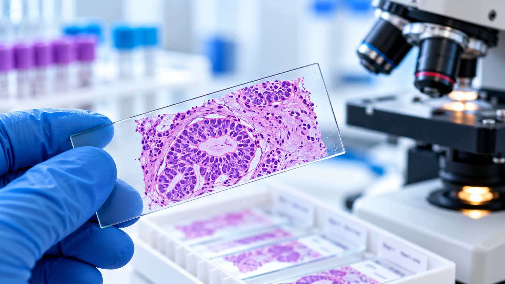 Biopsy report mein cancer diagnosis – pathology examination of biopsy sample